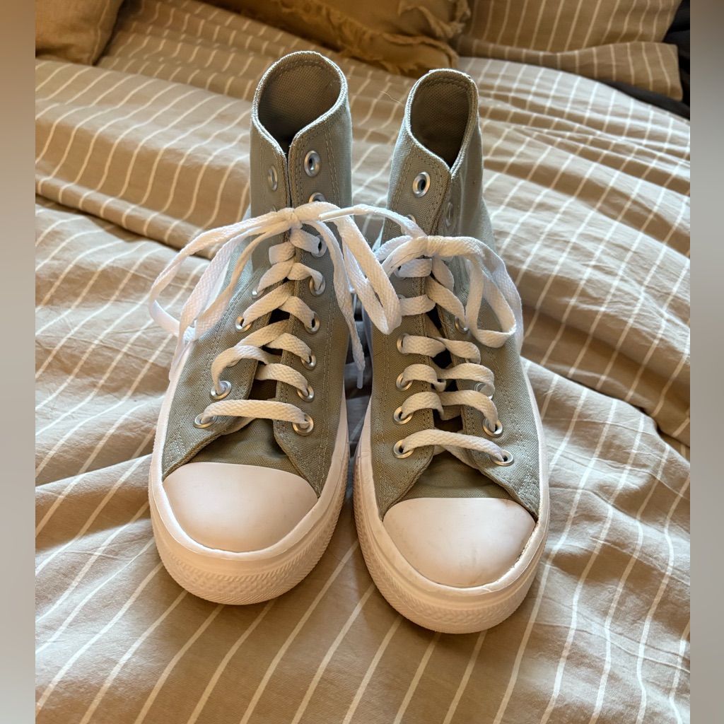 Converse High-Top Sneakers With White Laces